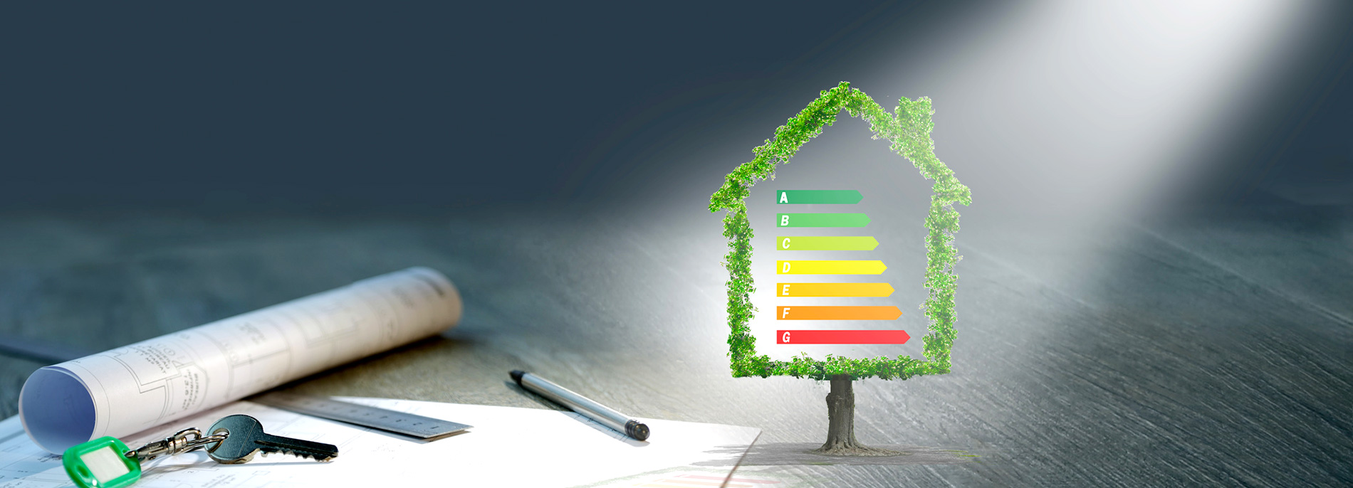 plan maison auvergne diagnostics immobilier avec logo DPE immobilier Puy-de-Dôme